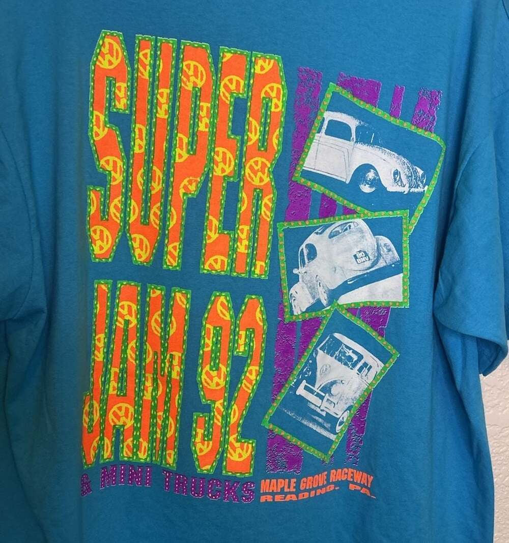 Vintage 1992 Super Jam Maple Grove Raceway VW T-Shirt XL